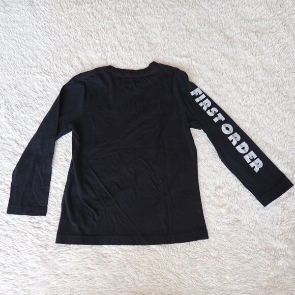 Boys Size XS Star Wars Black First Order Long Sleeve T-Shirt, Like New - Picture 4 of 4